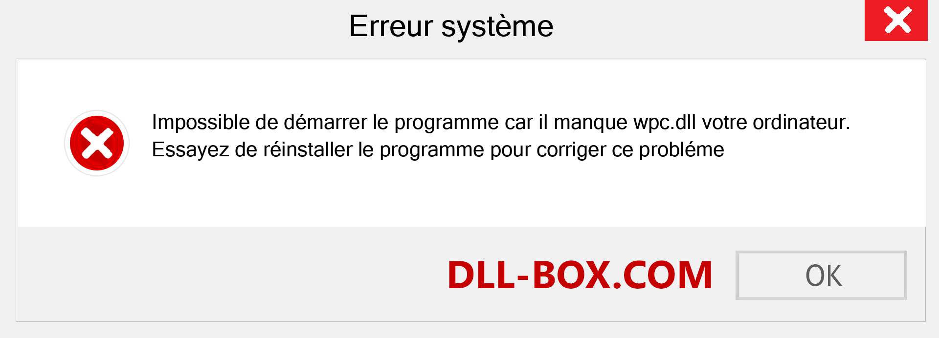 Le fichier wpc.dll est manquant ?. Télécharger pour Windows 7, 8, 10 - Correction de l'erreur manquante wpc dll sur Windows, photos, images